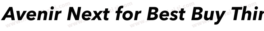 Avenir Next for Best Buy Thin字体转换